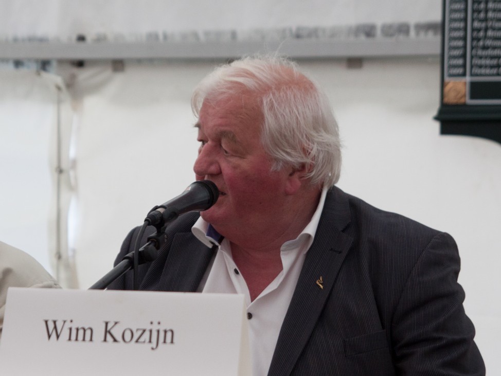 Wim Kozijn als juryvoorzitter van het NKP